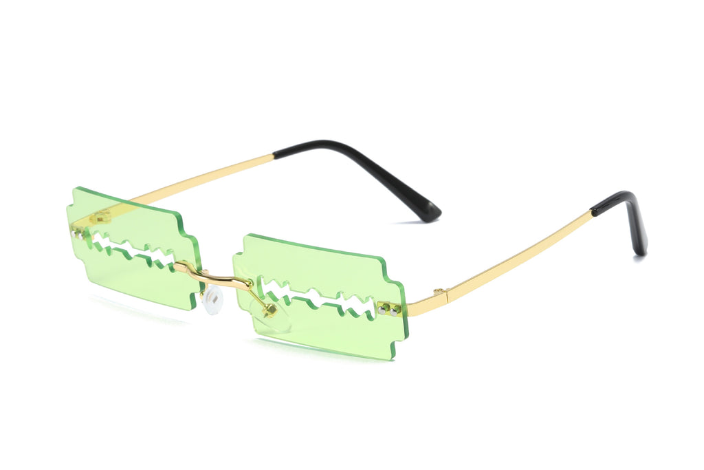 K Trimming Sunglasses Women's Metal Rimless Sunglasses