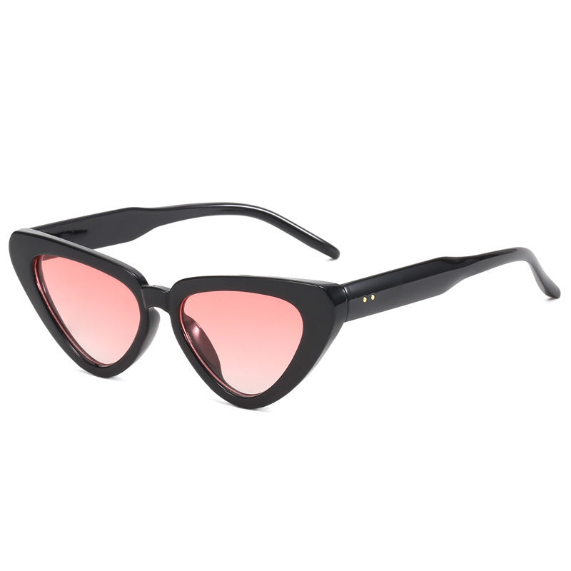 K Cat-eye Triangular Sunglasses For Women Fashionable UV Protection Shades
