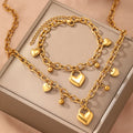 K Heart-Shaped Jewelry Simple Pendant Necklace
