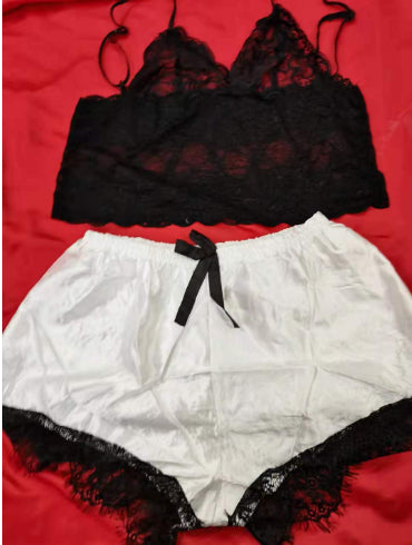 K Midnight Charm Sexy Lingerie Lace Home Set