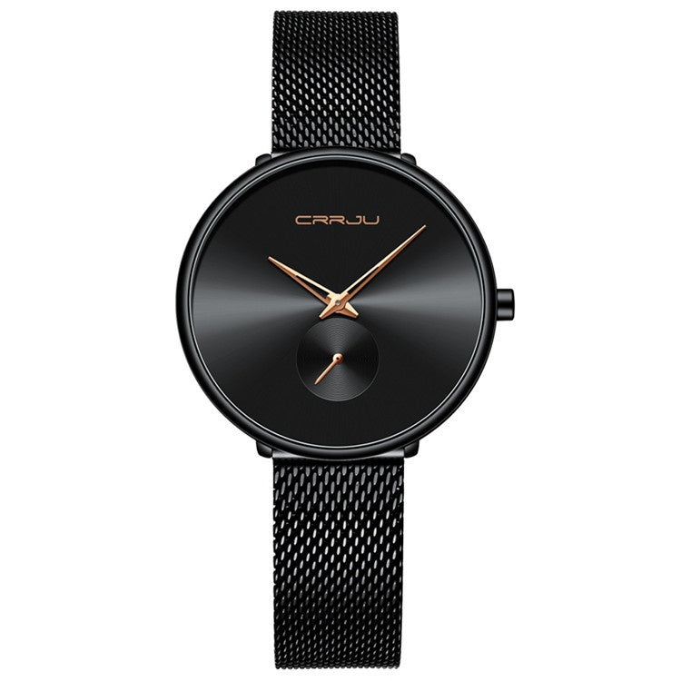 K Women's Stainless Steel Strap Mesh Strap Watch Simple