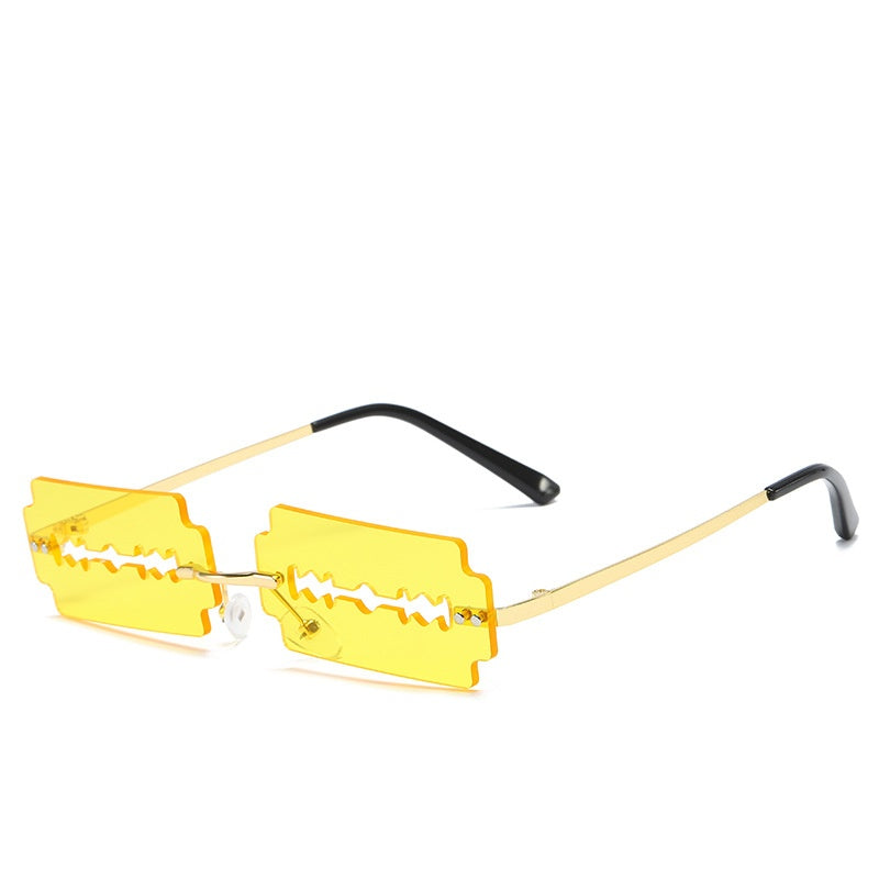 K Trimming Sunglasses Women's Metal Rimless Sunglasses