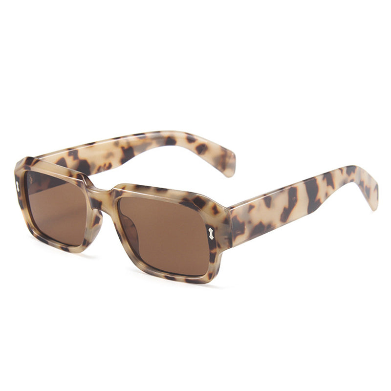 K Jelly Color Simple Retro Polygonal Glasses