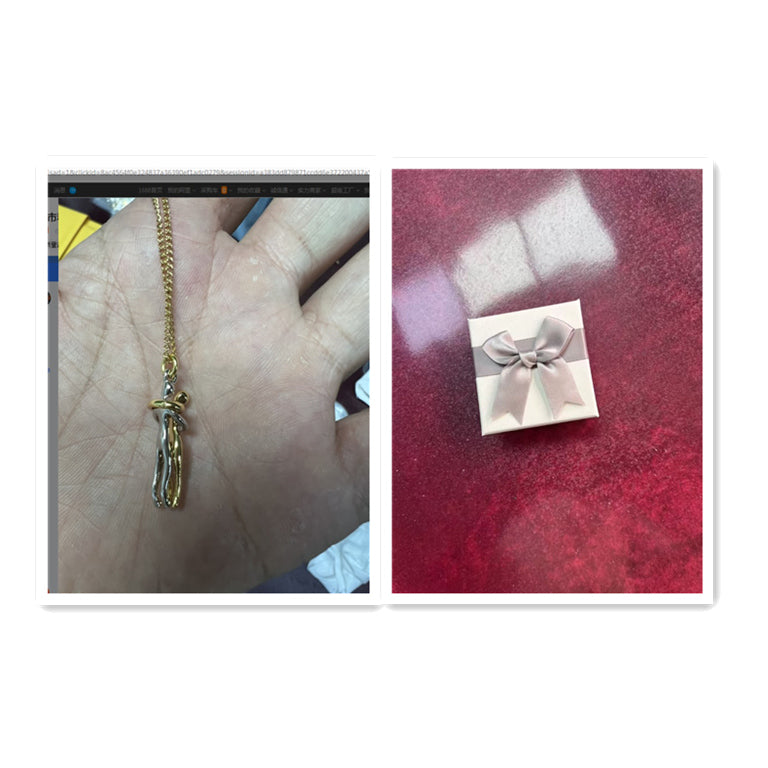 K Love Hug Necklace Unisex Men Women Couple
