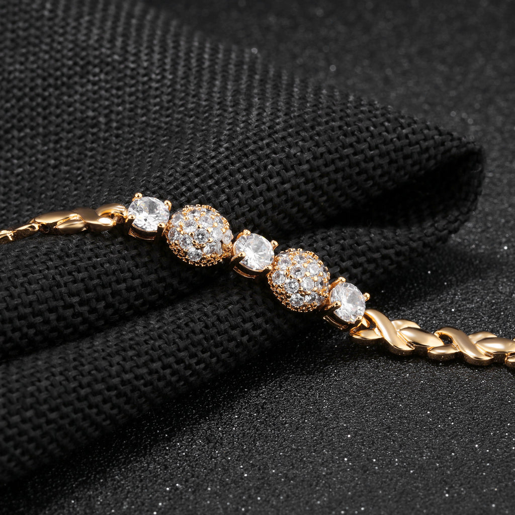 K Flash diamond caring ladies bracelet