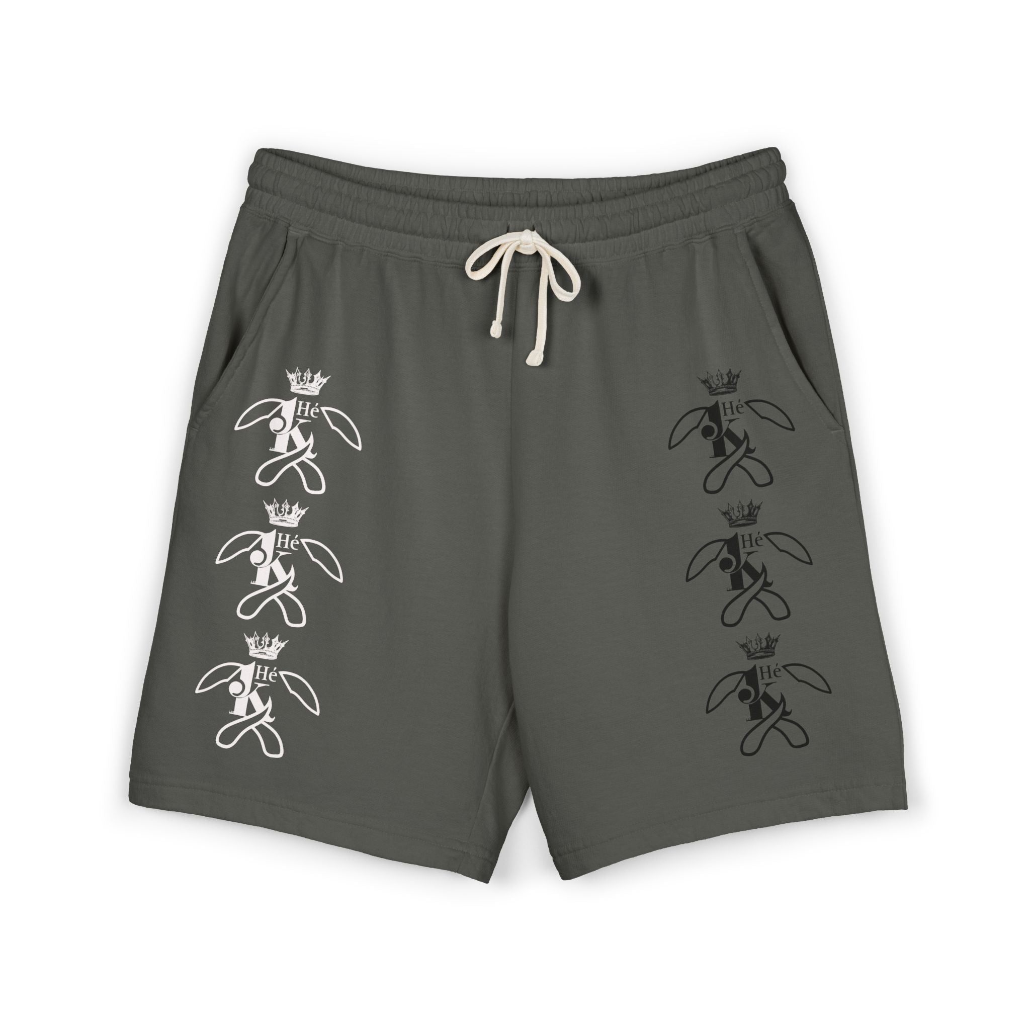 K Crowned Bunny Graphic Sweat Shorts M1W&B