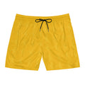 K Yellow Palm Pattern Swim Shorts M3G