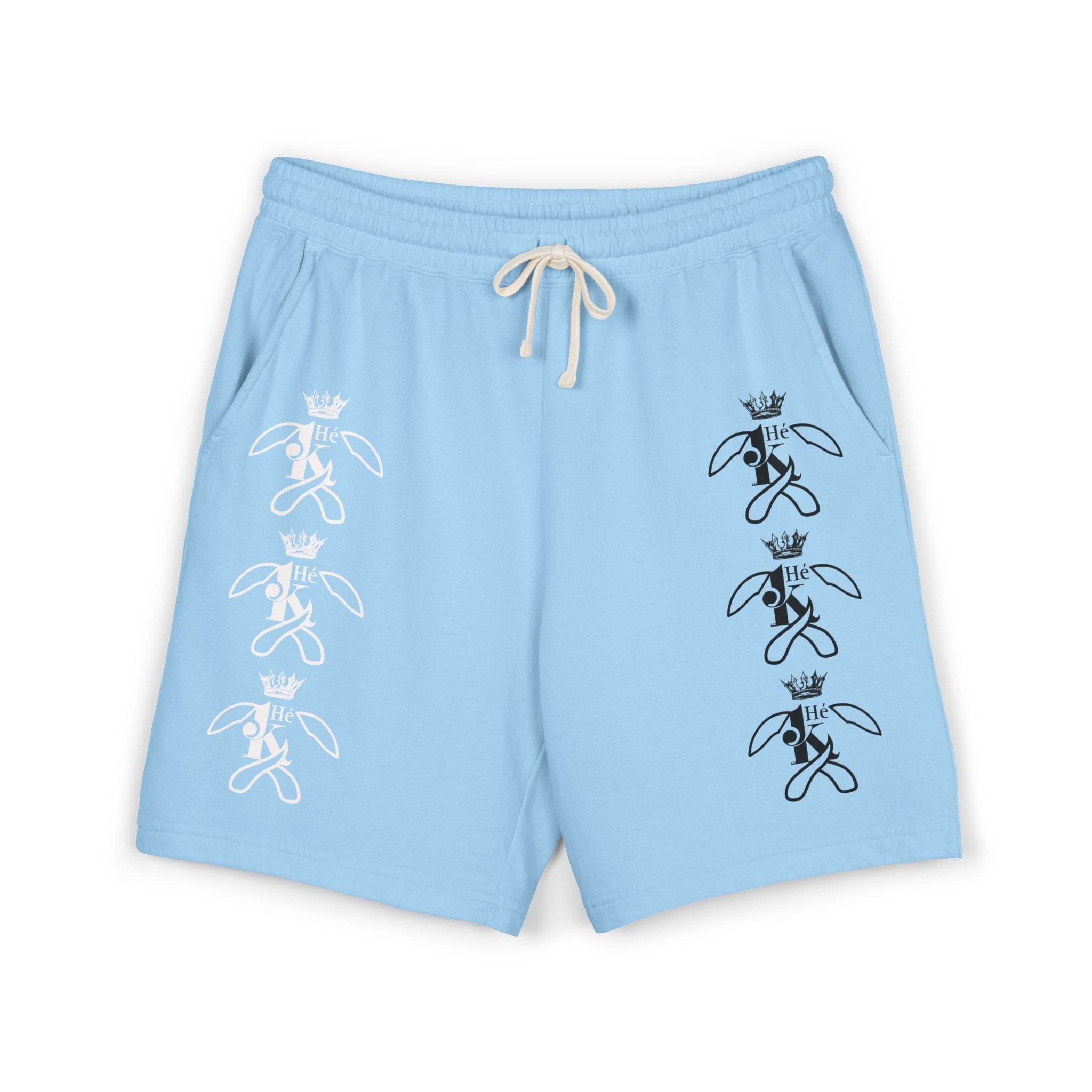 K Crowned Bunny Graphic Sweat Shorts M1W&B