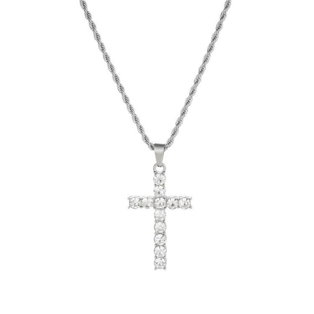 K Diamond Pendant Necklace Men's Hip-hop Cold Wind