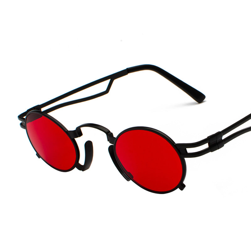 K Metal oval sunglasses