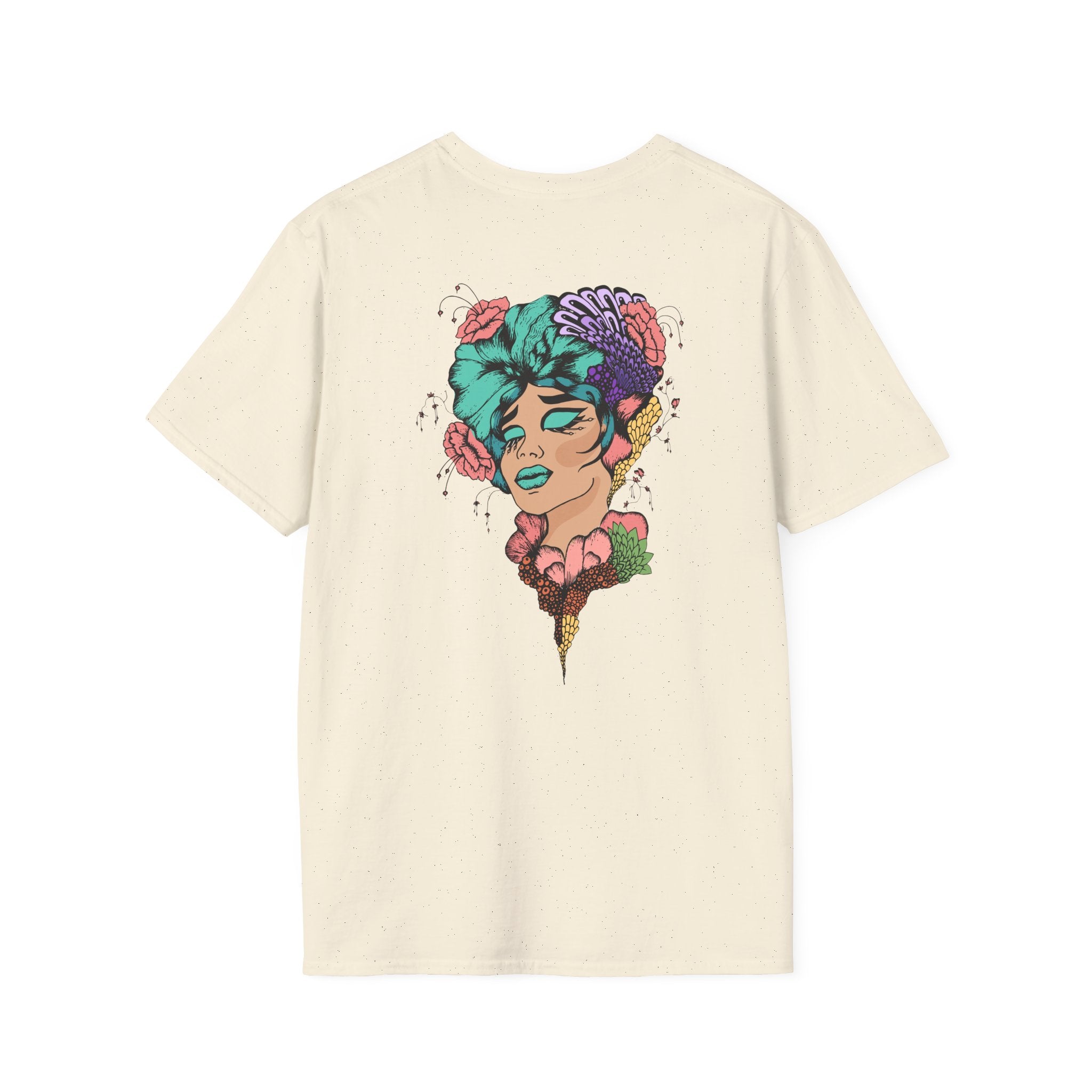 K Colorful Retro Female Portrait T-Shirt M2V