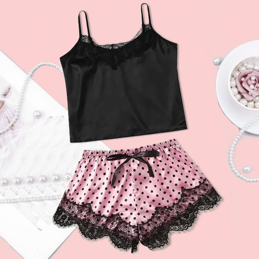 K Midnight Charm Sexy Lingerie Lace Home Set