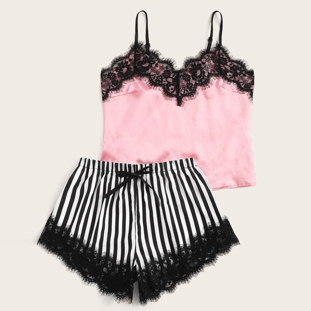 K Midnight Charm Sexy Lingerie Lace Home Set
