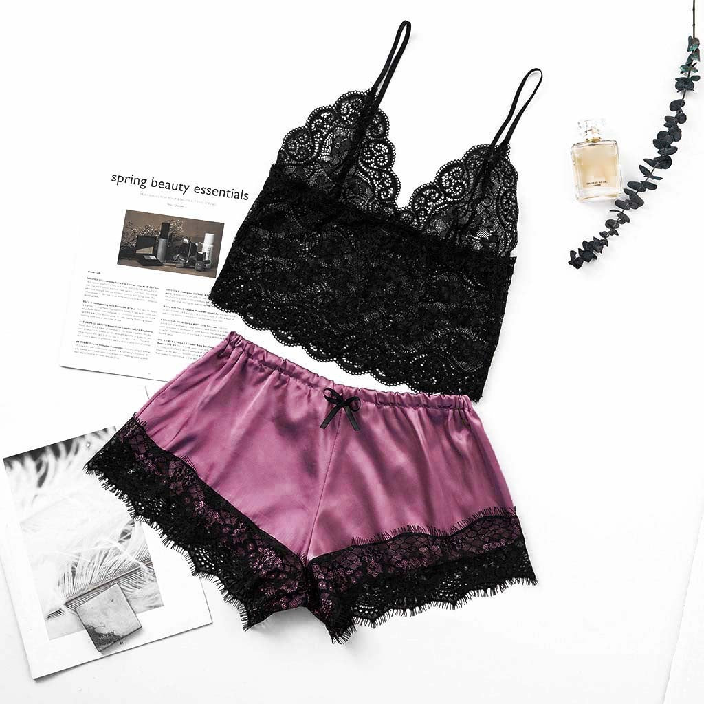 K Midnight Charm Sexy Lingerie Lace Home Set