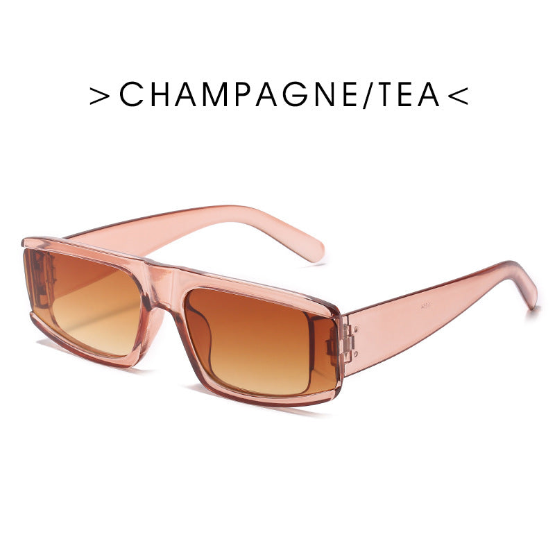 K New European And American Trend Sunglasses Women's Square Long Face Ins Sunglasses Men's Cross-Border Foreign Trade Street Shooting Glasses