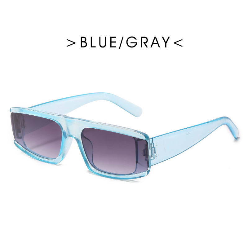 K New European And American Trend Sunglasses Women's Square Long Face Ins Sunglasses Men's Cross-Border Foreign Trade Street Shooting Glasses