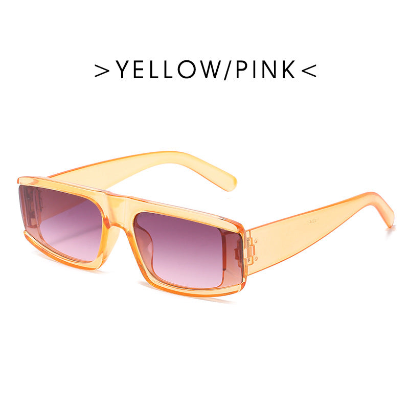 K New European And American Trend Sunglasses Women's Square Long Face Ins Sunglasses Men's Cross-Border Foreign Trade Street Shooting Glasses