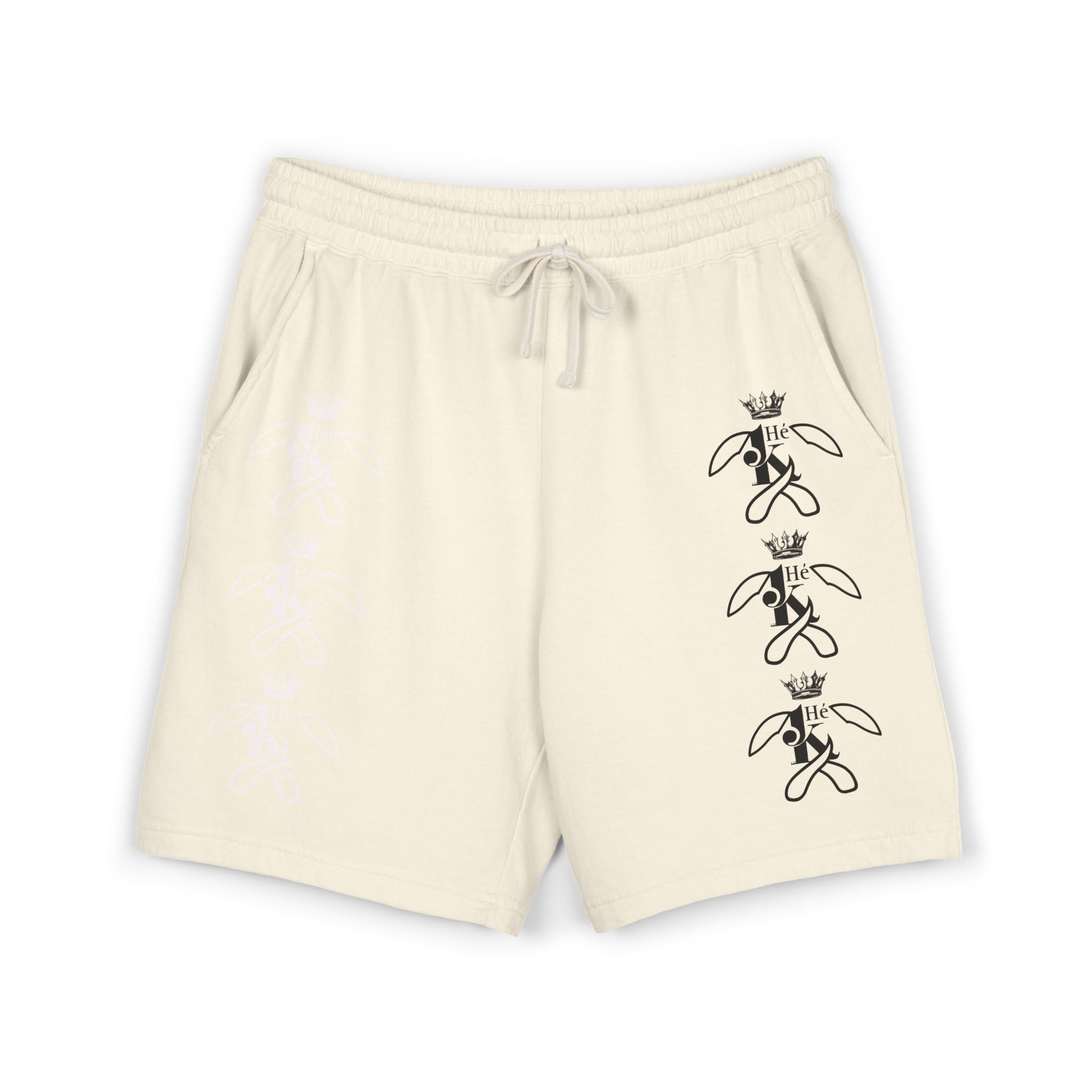 K Crowned Bunny Graphic Sweat Shorts M1W&B