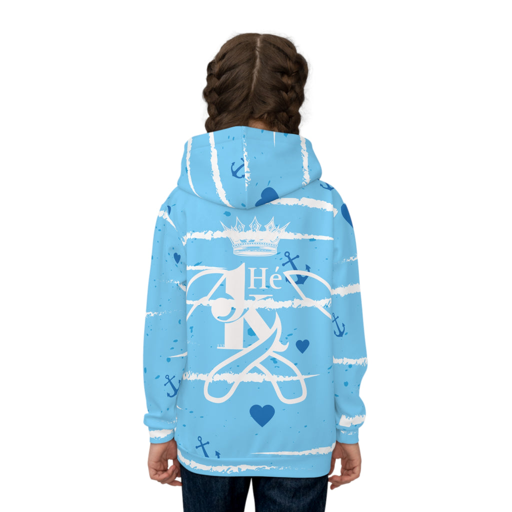 K Kids Nautical Anchor Hoodie M1W