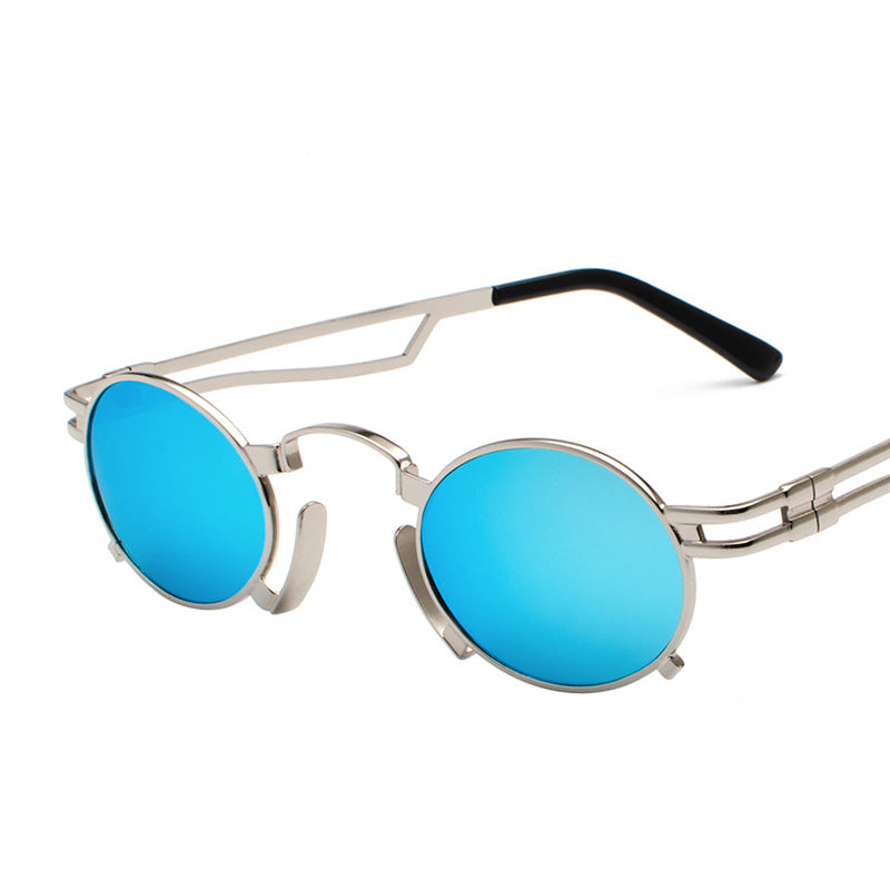 K Metal oval sunglasses