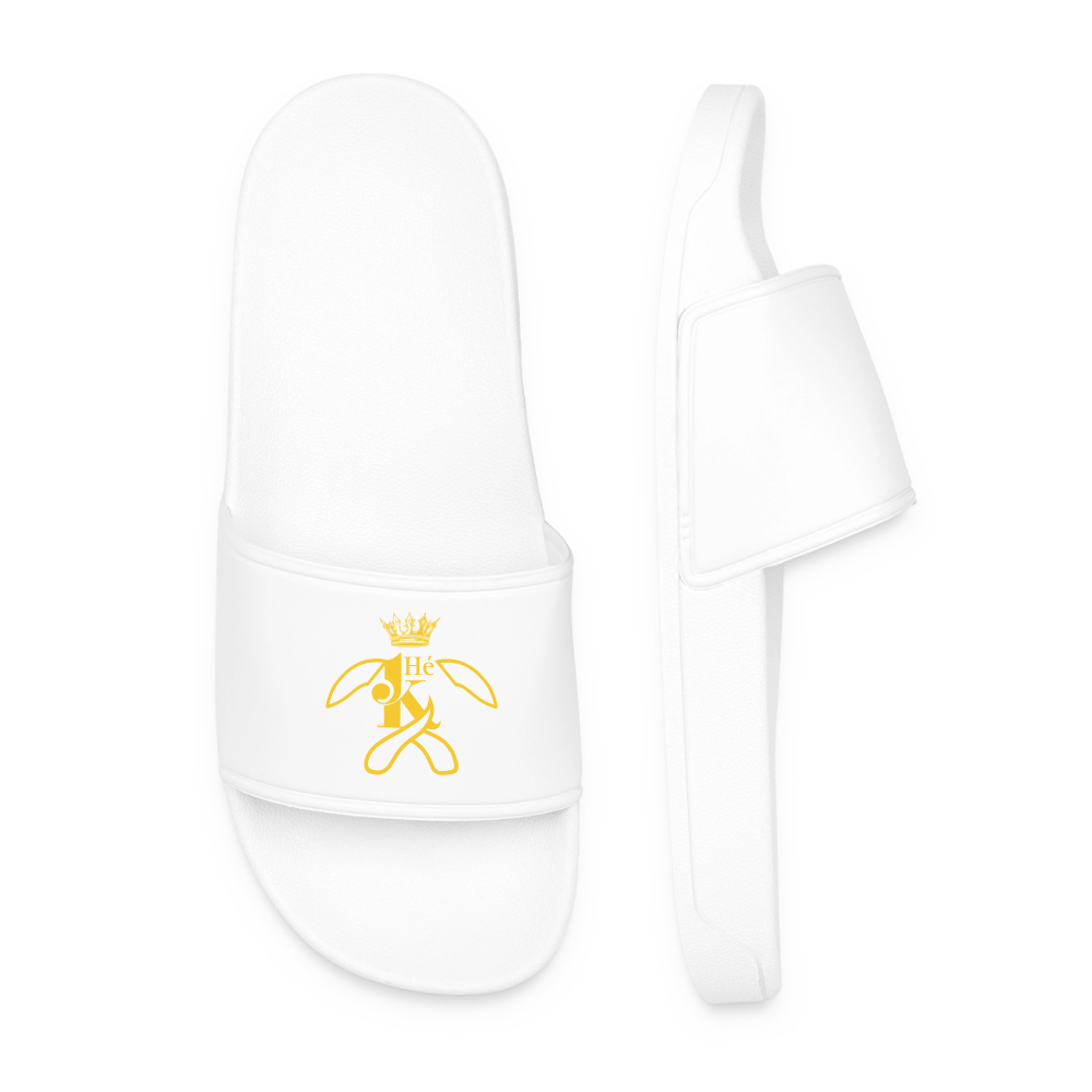 Hey K Men’s Pool Sliders - white