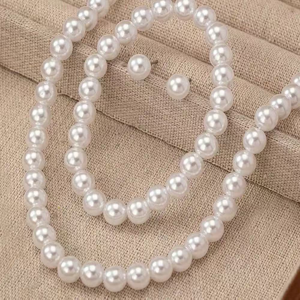 K Light-luxury Fashionable Three-piece Set Necklace Bracelet And Earrings
