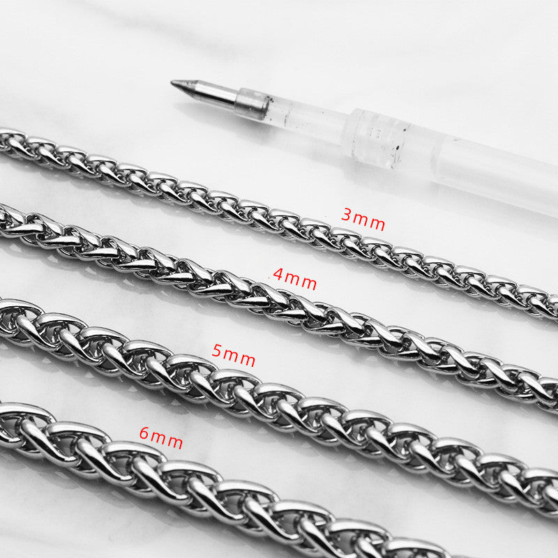 K Titanium steel necklaces for men