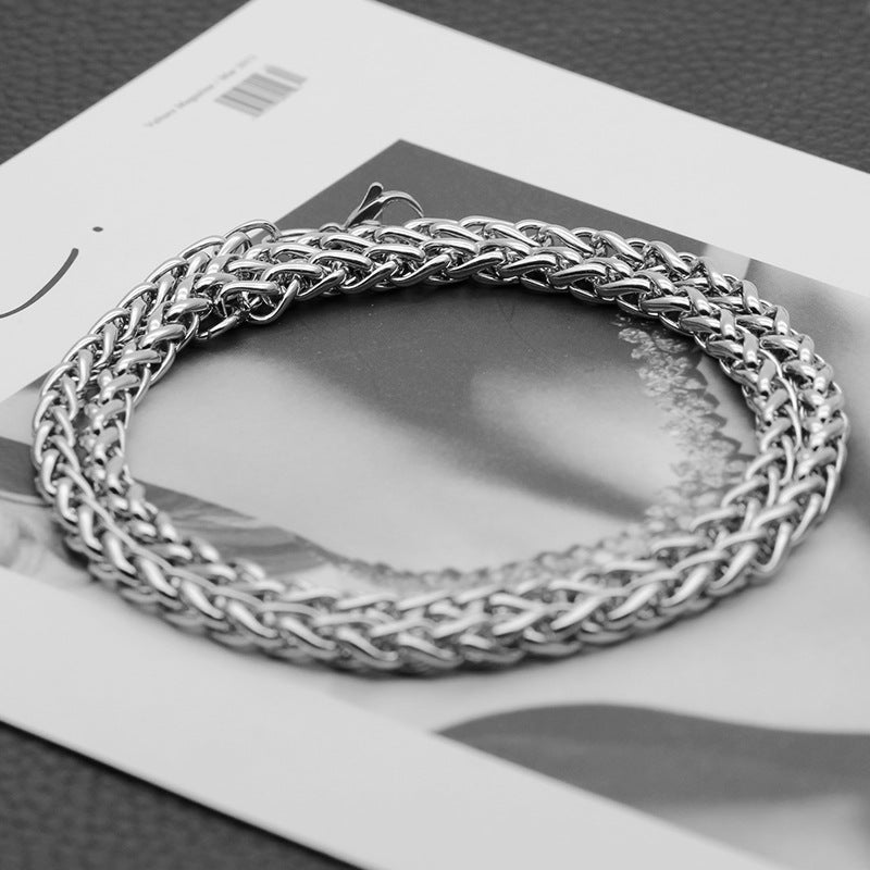 K Titanium steel necklaces for men