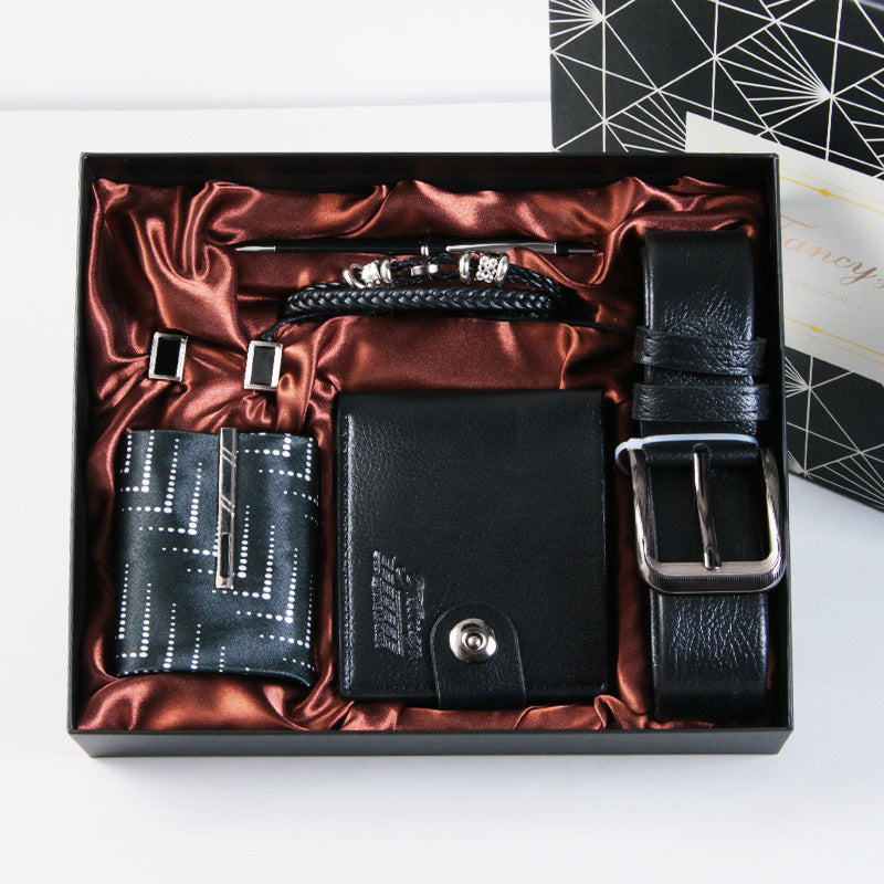 K Cross-Border Men's Gift Business Gift Suit Belt Wallet For Boyfriend Valentine's Day Christmas Gift