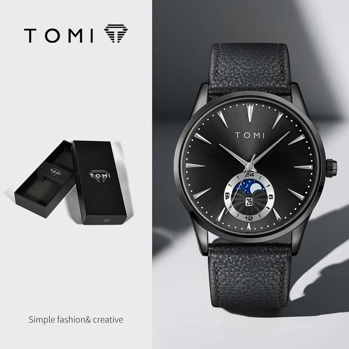 K Korean-style Fashionable Round Watch