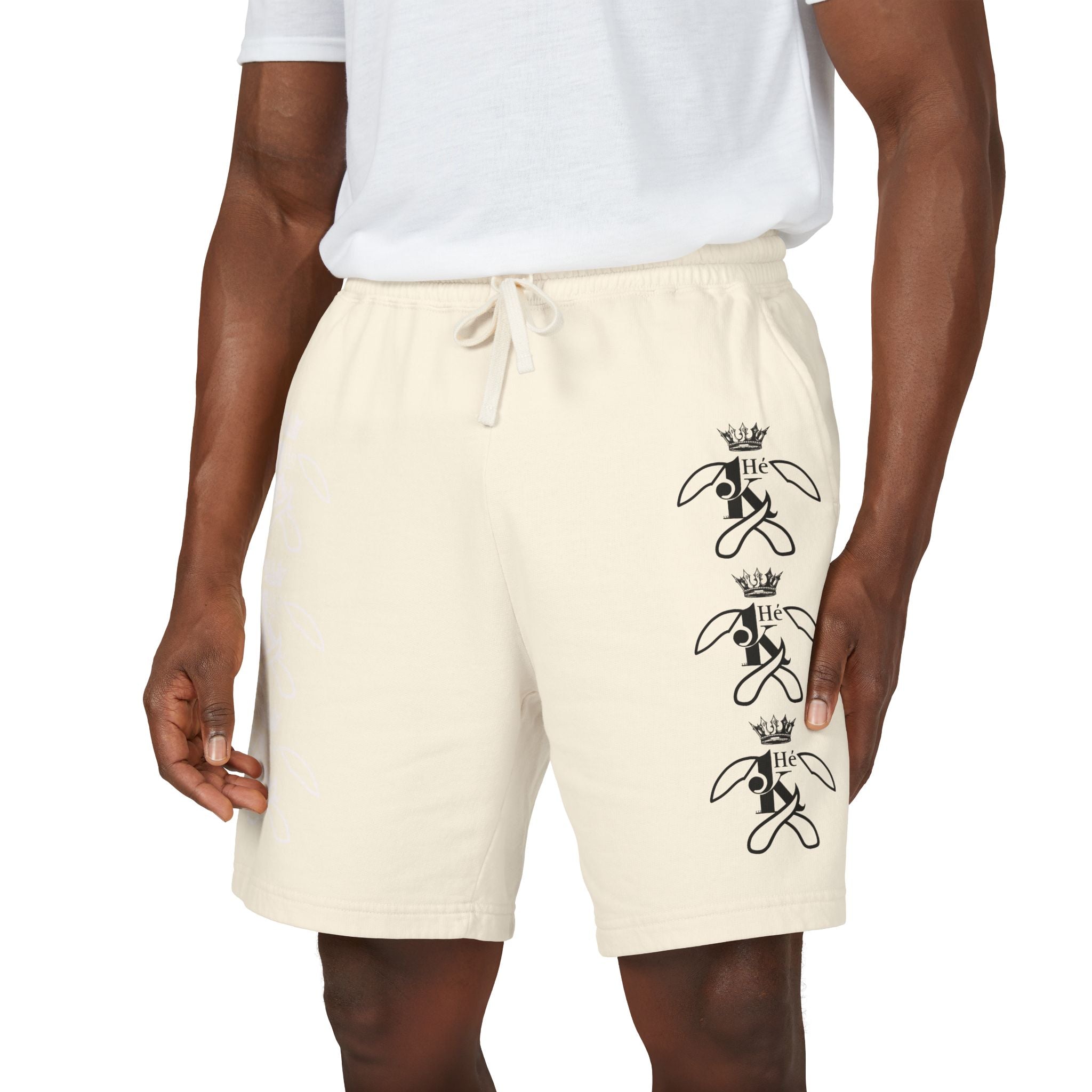 K Crowned Bunny Graphic Sweat Shorts M1W&B