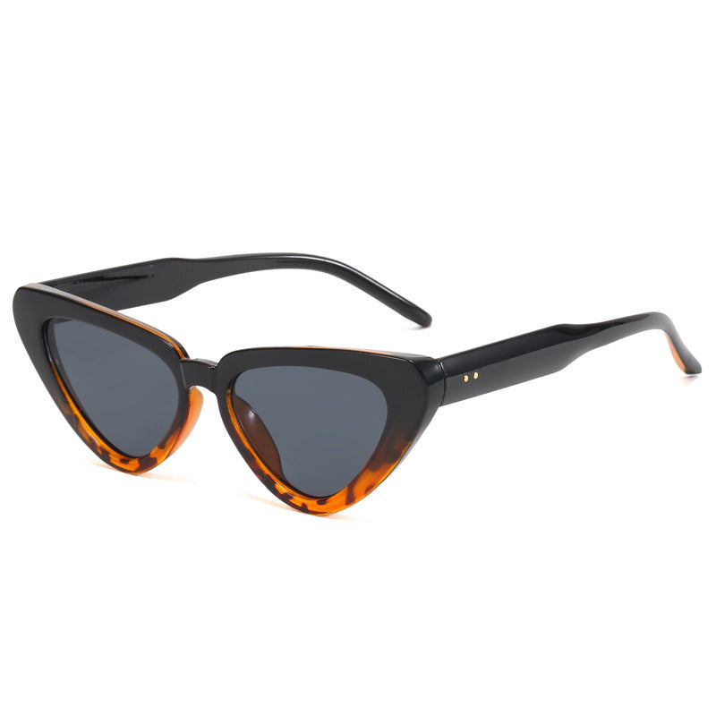 K Cat-eye Triangular Sunglasses For Women Fashionable UV Protection Shades