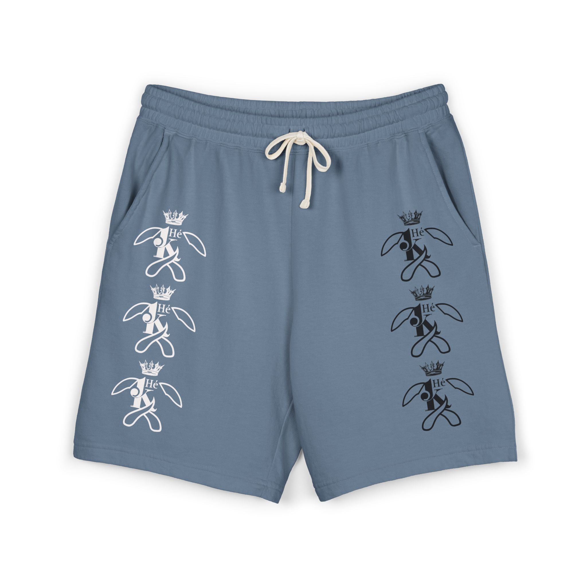 K Crowned Bunny Graphic Sweat Shorts M1W&B
