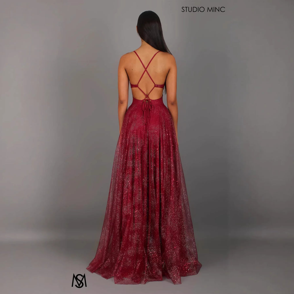 K Elegant Womens V-neck Sleeveless Strapless Women Long Dresses Party Dress