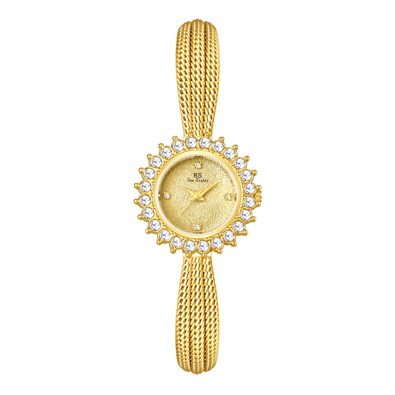 K Light-luxury Sun-patterned Gesang Flower Watch An Elegant Timepiece