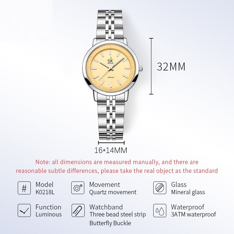 K Stainless Steel Shell Special Interest Light Luxury Watch