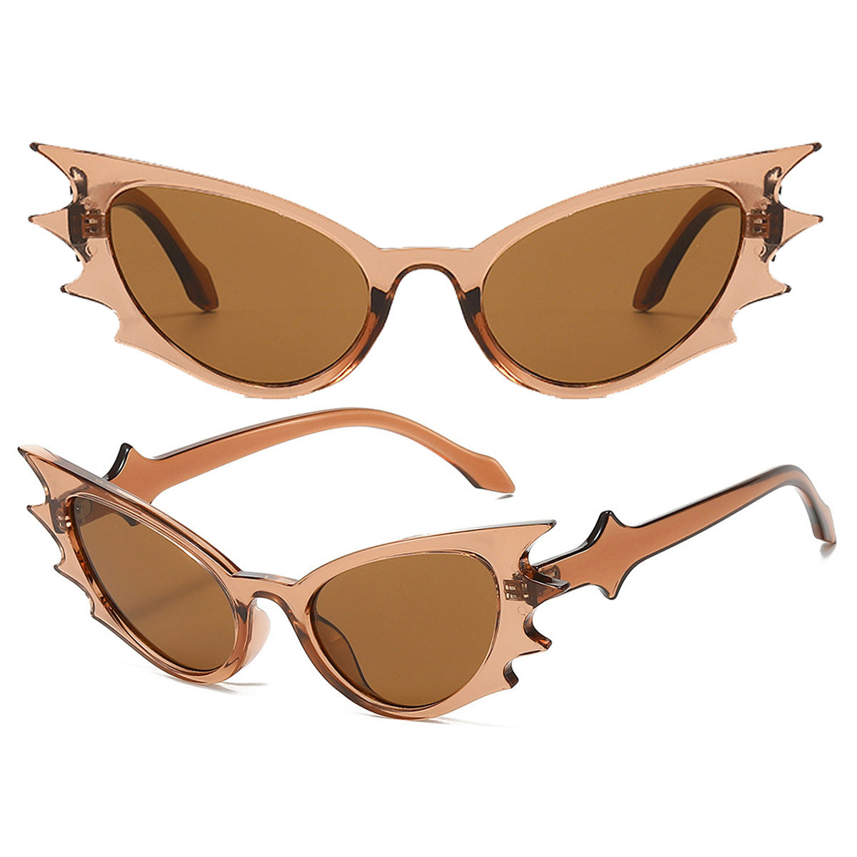 K Cat's Eye Exaggerated Personalized Shaped Decoration Glasses
