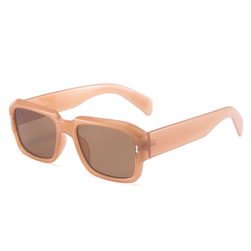 K Jelly Color Simple Retro Polygonal Glasses
