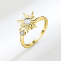 Rotating Sunflower Relief And Anti-Stress Ring Jewelry