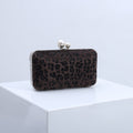 K Classic Cross-Border EuropeanAmerican Leopard-Print Fashionable Shoulder Clutch Bag
