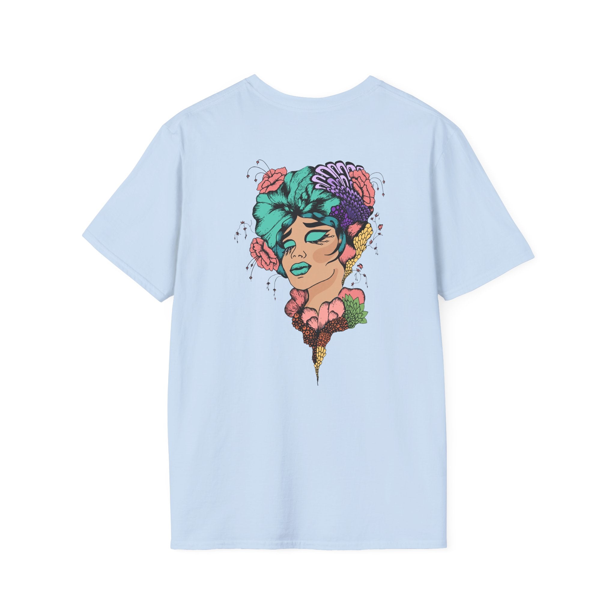 K Colorful Retro Female Portrait T-Shirt M2V
