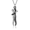 K Love Hug Necklace Unisex Men Women Couple