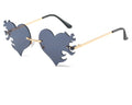 K Frameless Love Flame Metal Ball Tide Small Frame Personality