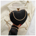K Shiny Handbag Heart Shape