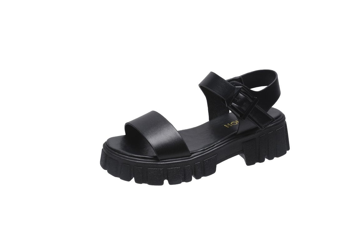 K Peep Toe Ankle-strap Buckle Sandals