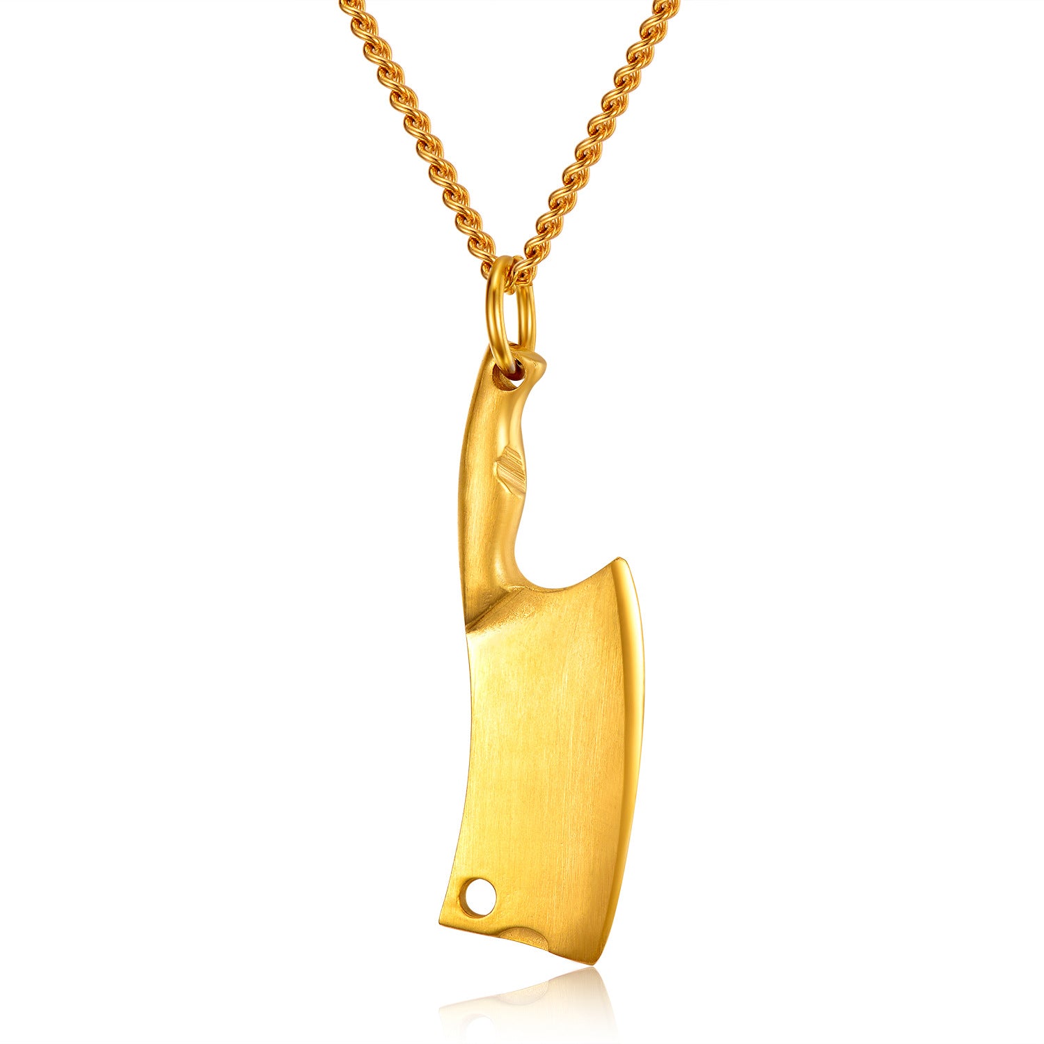 K Stainless Steel Necklace, Colorful Glare Classic Pendant
