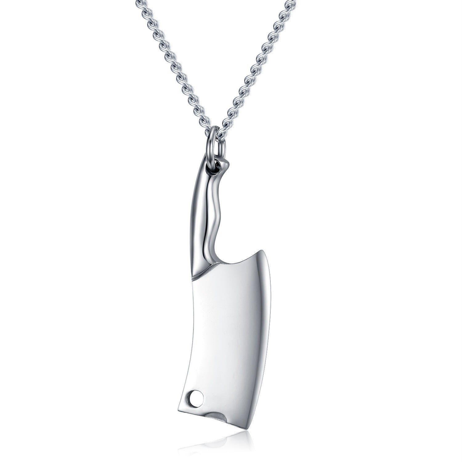 K Stainless Steel Necklace, Colorful Glare Classic Pendant