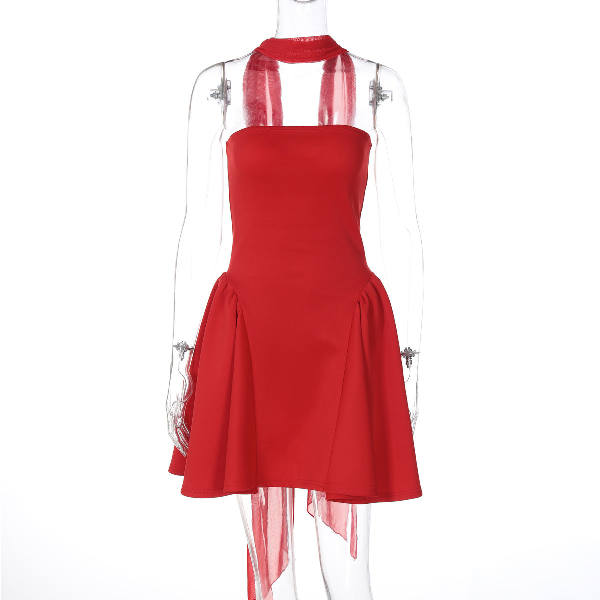 K Sexy Tube Top Dress With Back Zipper