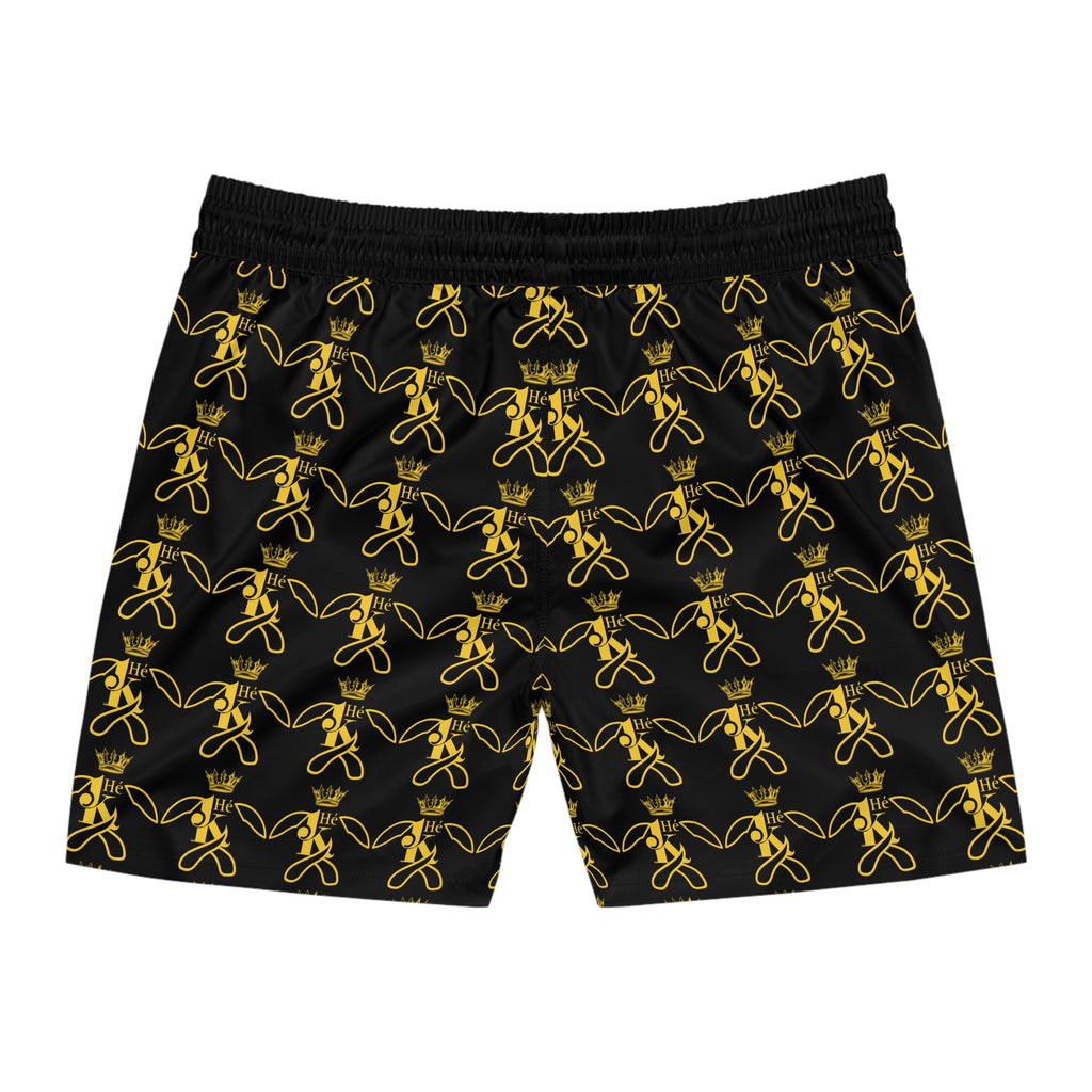 K Gold Bee Pattern Swim Shorts M2G