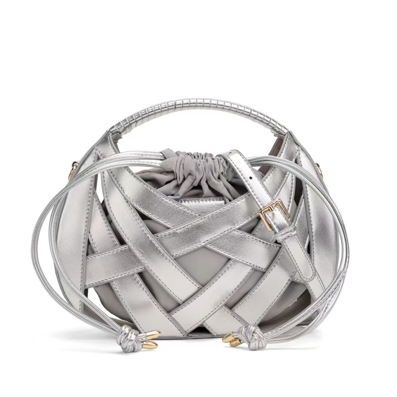 K Large-capacity Woven Hollow-out Single-shoulder Crossbody Bag